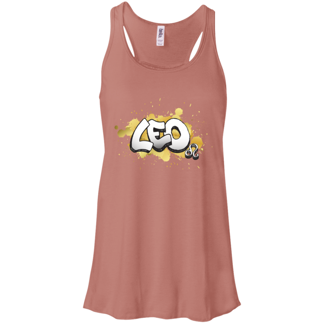 Leo Flowy Racerback Tank