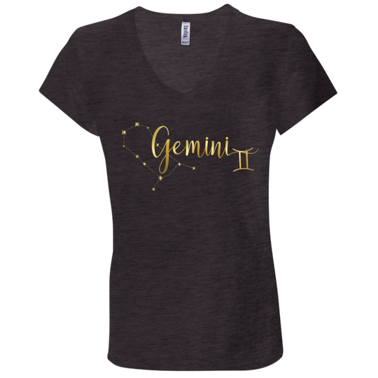 Gemini Ladies' Astrology V-Neck T-Shirt