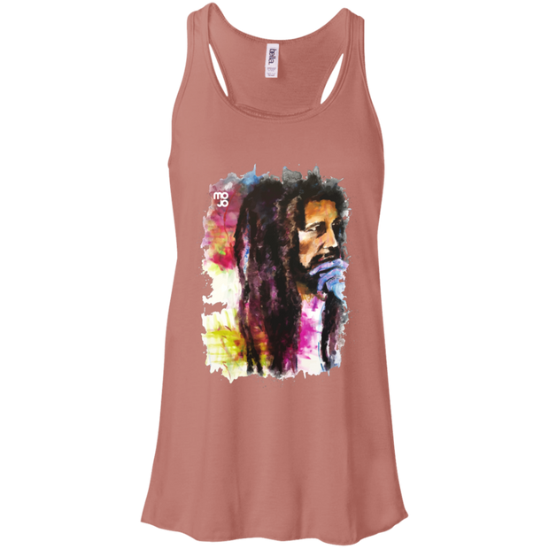 Bob Marley Flowy Racerback Tank