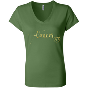 Cancer Ladies' Astrology V-Neck T-Shirt