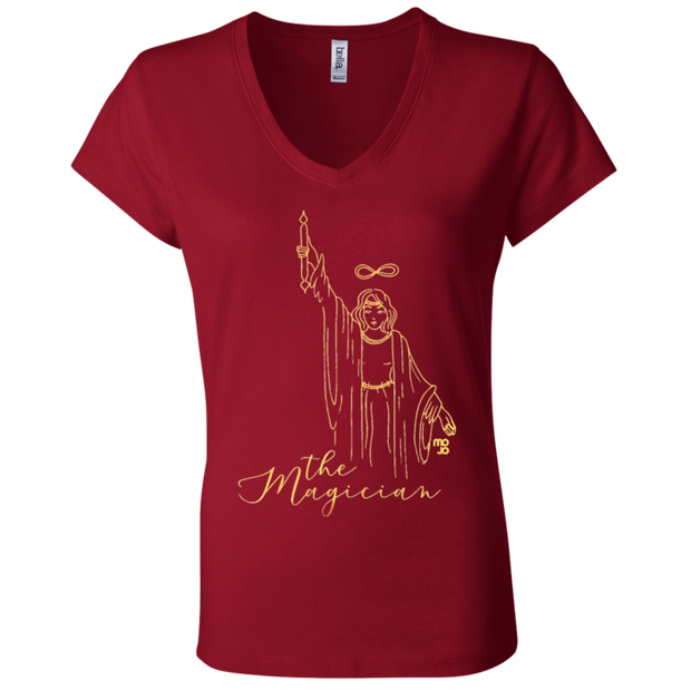 The Magician Ladies' Tarot V-Neck T-Shirt