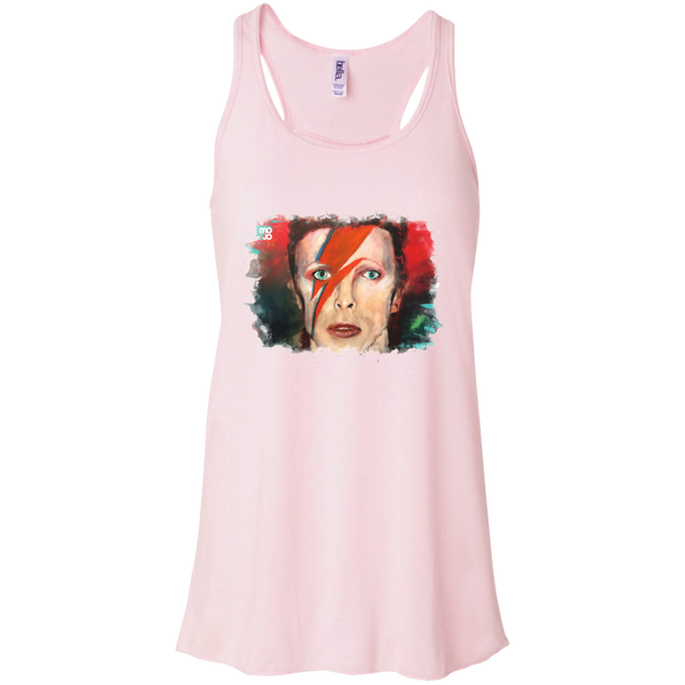 David Bowie Flowy Racerback Tank
