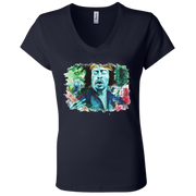 Jimi Hendrix Ladies' Astrology V-Neck T-Shirt