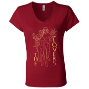 The Lovers Ladies' Tarot V-Neck T-Shirt