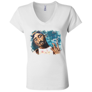 Tupac Ladies' Astrology V-Neck T-Shirt