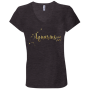 Aquarius Ladies' Astrology V-Neck T-Shirt