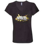 Aries Ladies' Astrology V-Neck T-Shirt