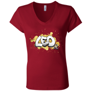 Leo Ladies' Astrology V-Neck T-Shirt