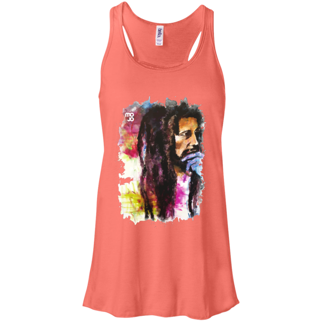 Bob Marley Flowy Racerback Tank