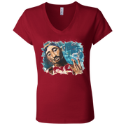 Tupac Ladies' Astrology V-Neck T-Shirt