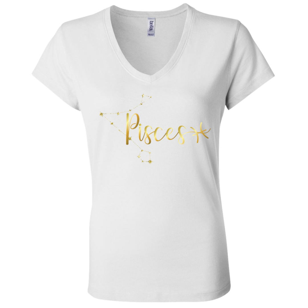 Pisces Ladies' Astrology V-Neck T-Shirt