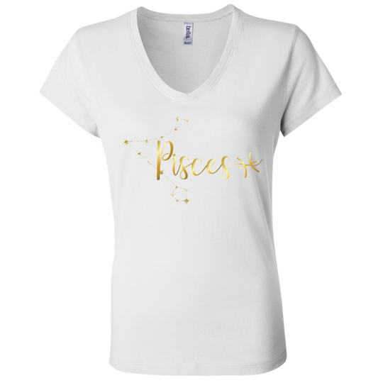 Pisces Ladies' Astrology V-Neck T-Shirt