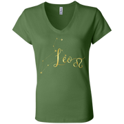 Leo Ladies' Astrology V-Neck T-Shirt