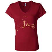 Leo Ladies' Astrology V-Neck T-Shirt