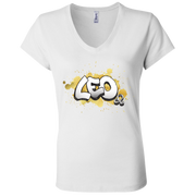 Leo Ladies' Astrology V-Neck T-Shirt
