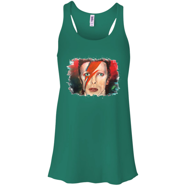 David Bowie Flowy Racerback Tank