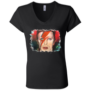 David Bowie Ladies' Jersey V-Neck T-Shirt