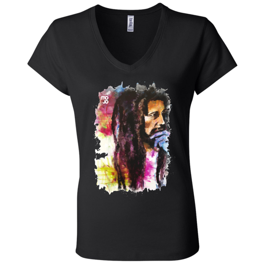 Bob Marley Ladies' Astrology V-Neck T-Shirt