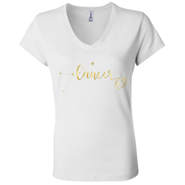 Cancer Ladies' Astrology V-Neck T-Shirt