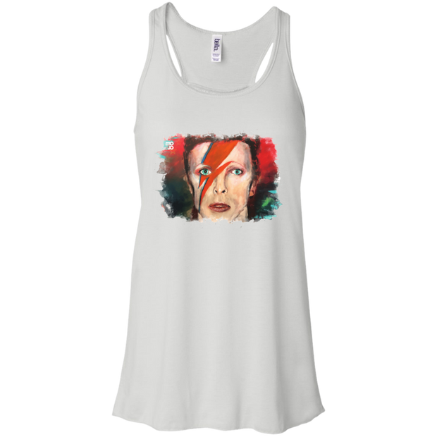 David Bowie Flowy Racerback Tank