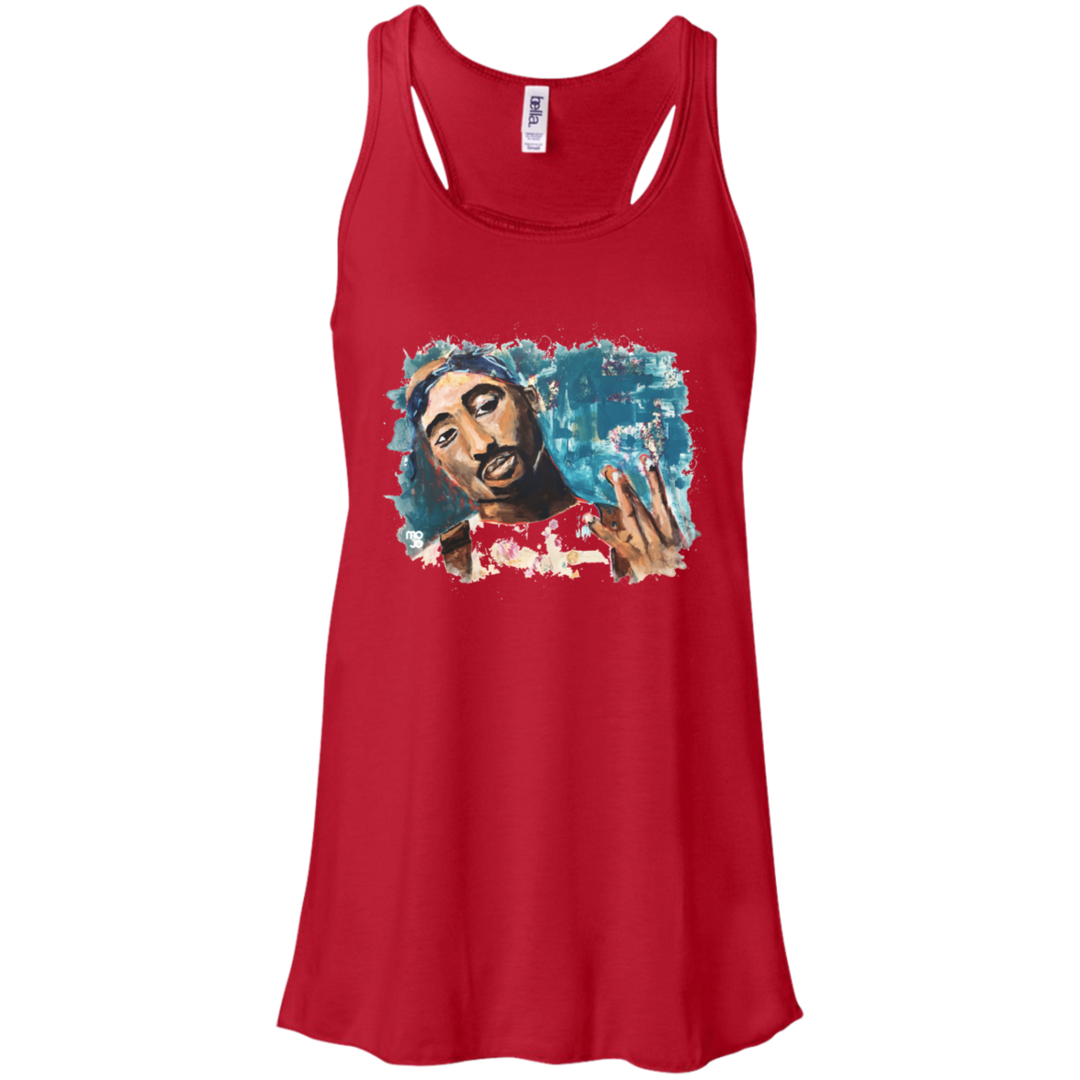 Tupac Flowy Racerback Tank