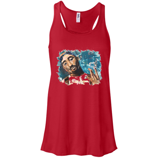 Tupac Flowy Racerback Tank