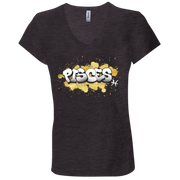 Pisces Ladies' Astrology V-Neck T-Shirt