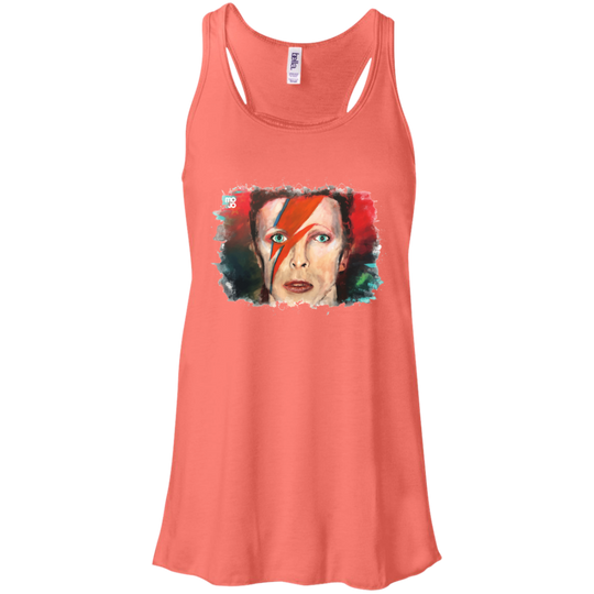 David Bowie Flowy Racerback Tank