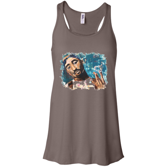 Tupac Flowy Racerback Tank