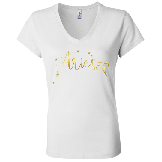 Aries Ladies' Astrology V-Neck T-Shirt