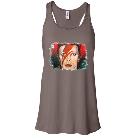 David Bowie Flowy Racerback Tank
