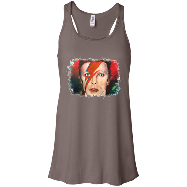 David Bowie Flowy Racerback Tank