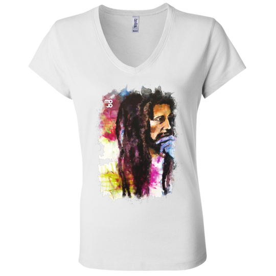 Bob Marley Ladies' Astrology V-Neck T-Shirt