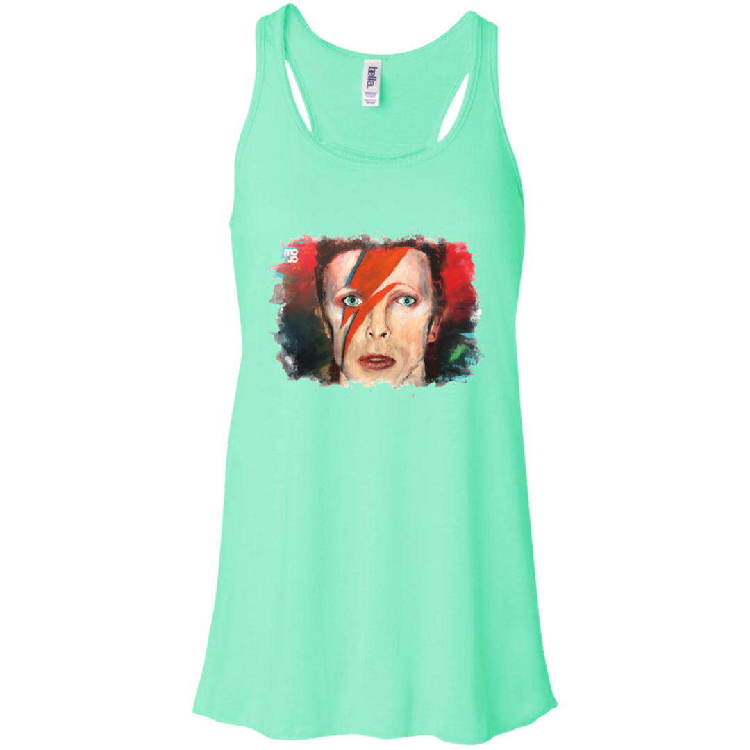 David Bowie Flowy Racerback Tank