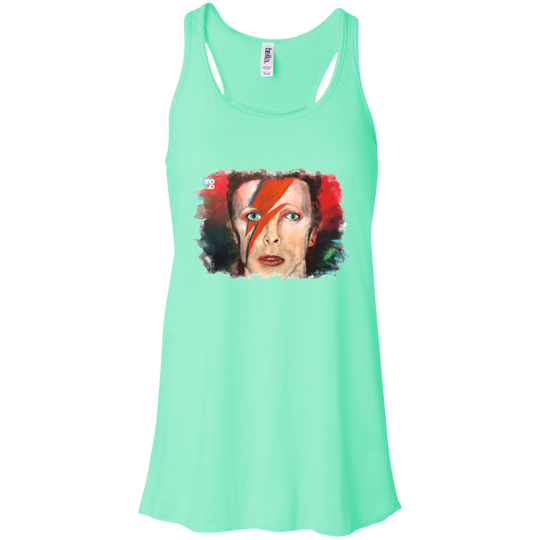 David Bowie Flowy Racerback Tank