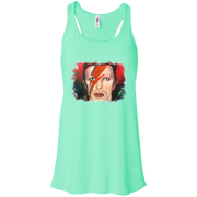 David Bowie Flowy Racerback Tank