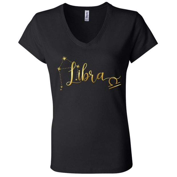 Libra Ladies' Astrology V-Neck T-Shirt