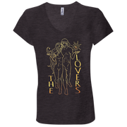 The Lovers Ladies' Tarot V-Neck T-Shirt