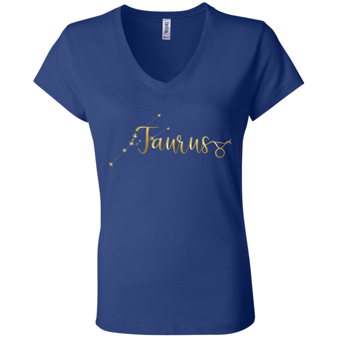 Taurus Ladies' Astrology V-Neck T-Shirt