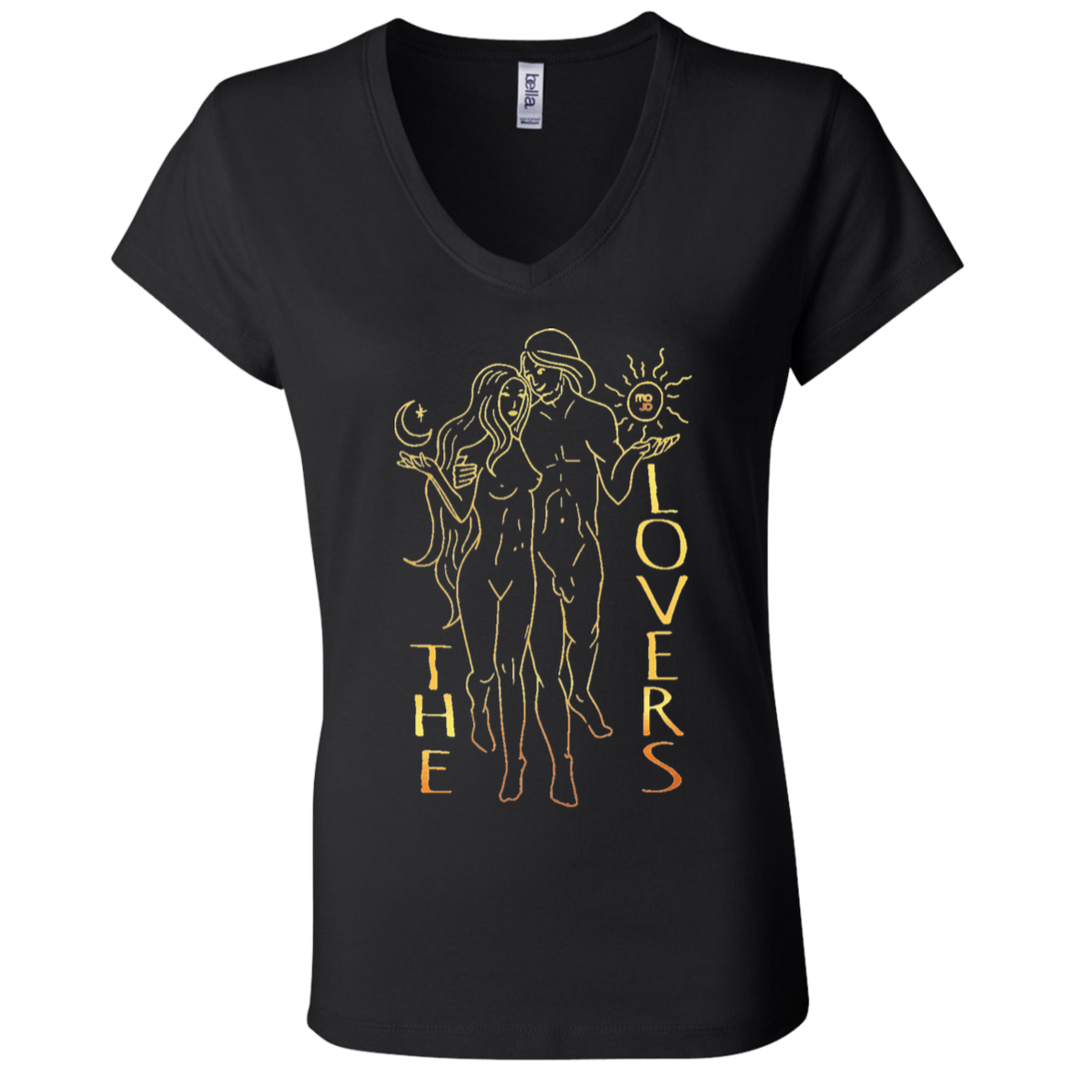 The Lovers Ladies' Tarot V-Neck T-Shirt