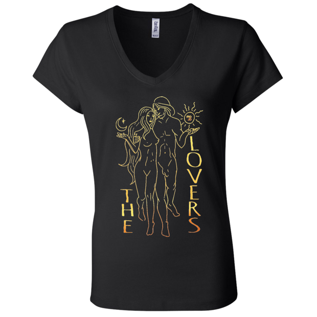 The Lovers Ladies' Tarot V-Neck T-Shirt