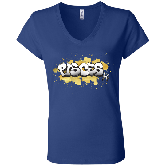 Pisces Ladies' Astrology V-Neck T-Shirt