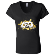 Leo Ladies' Astrology V-Neck T-Shirt