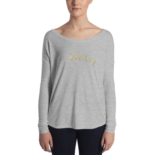 Cancer Women's Flowy Astrology Long Sleeve Tee