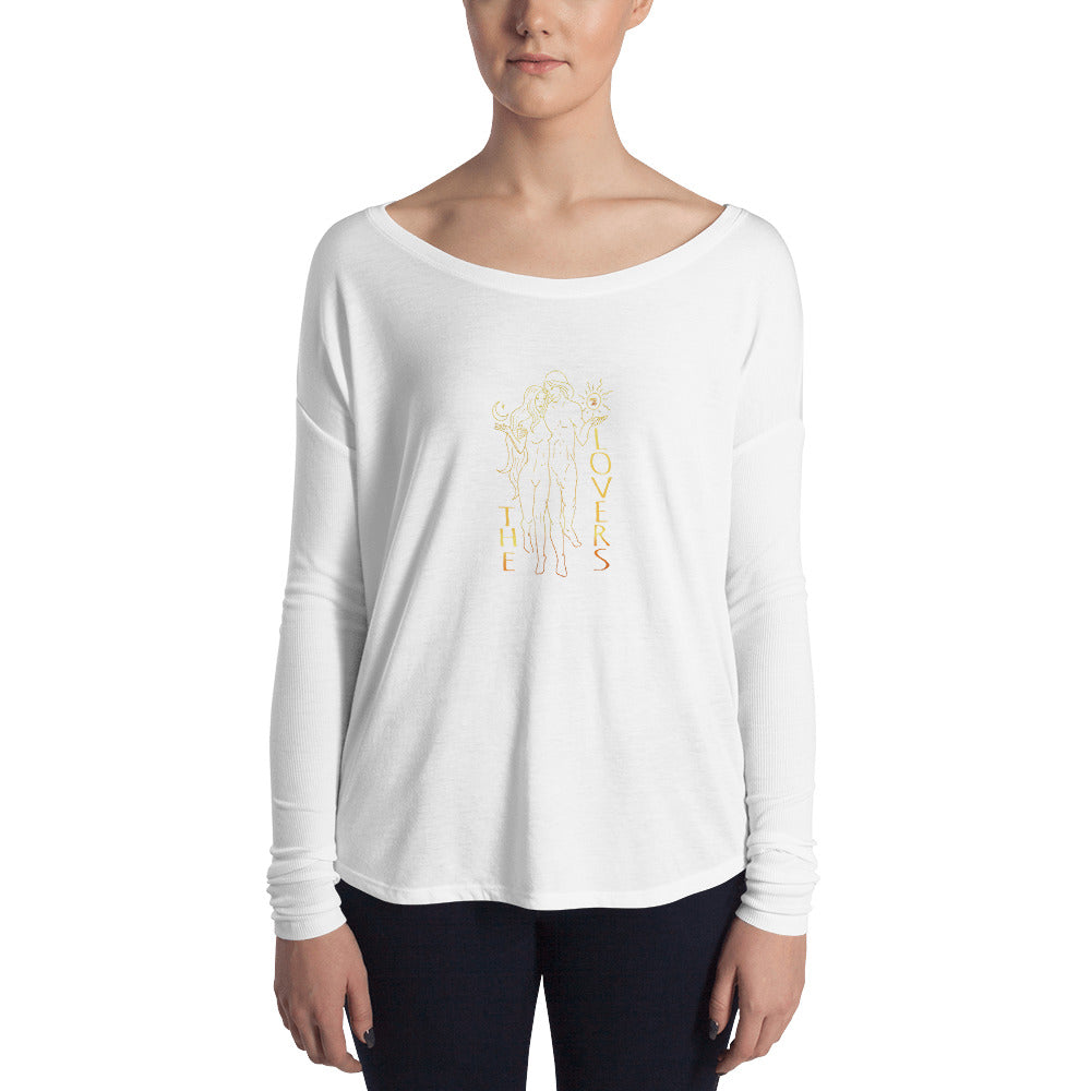 The Lovers Flowy Tarot Long Sleeve Tee