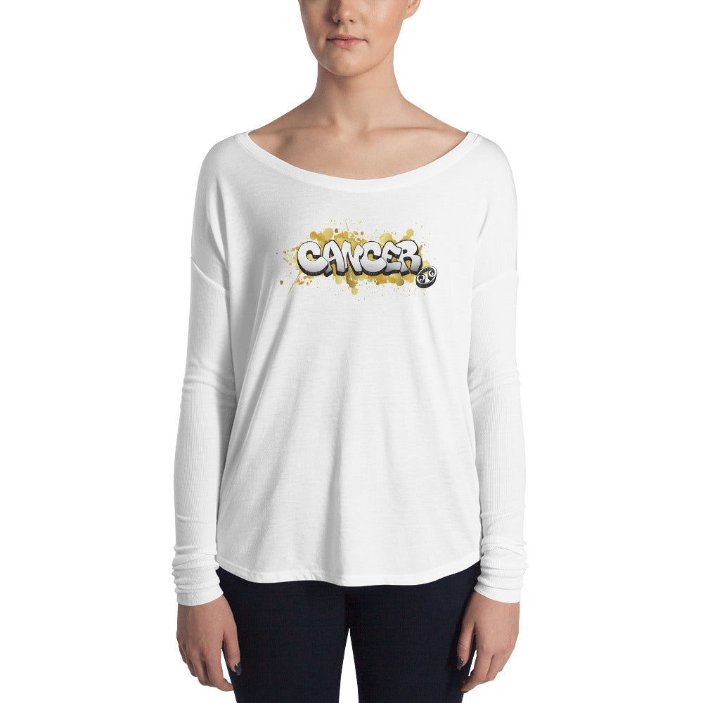 Cancer Women's Flowy Astrology Long Sleeve Tee