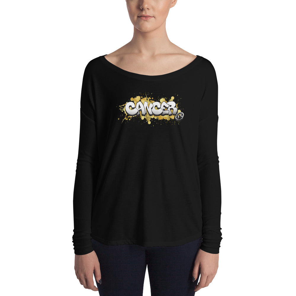 Cancer Women's Flowy Astrology Long Sleeve Tee