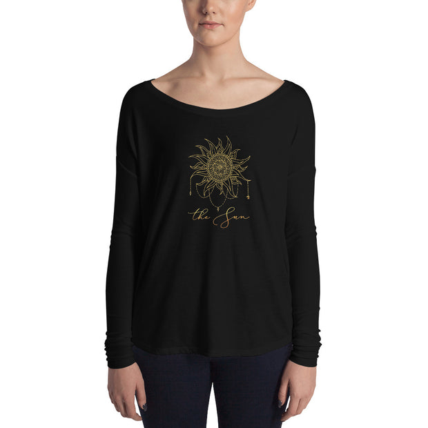 The Sun Women's Flowy Tarot Long Sleeve Tee