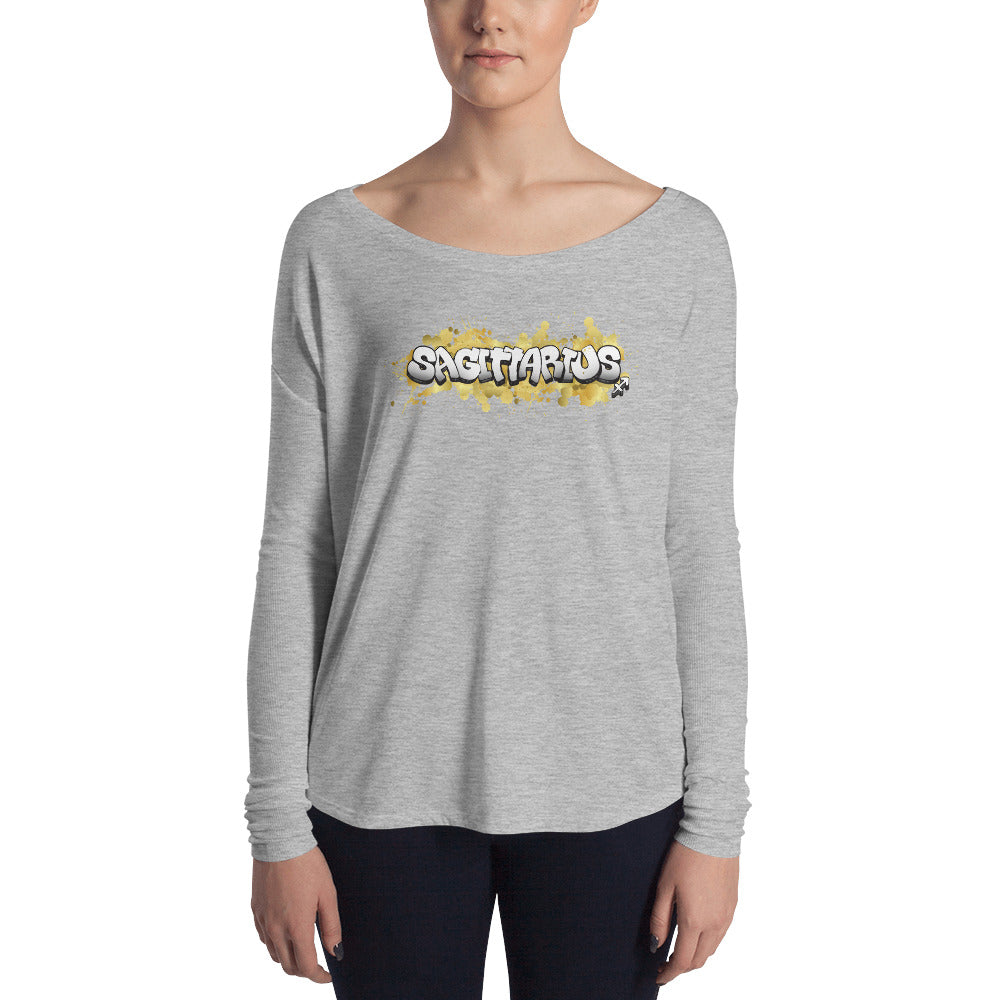 Sagittarius Women's Flowy Astrology Long Sleeve Tee