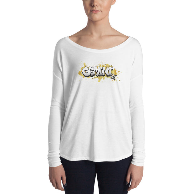 Gemini Women's Flowy Astrology Long Sleeve Tee